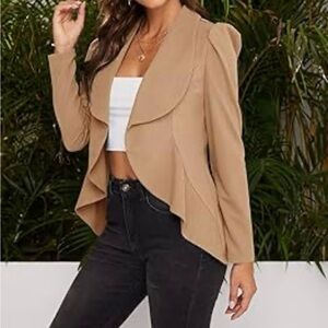Fashion Nova Tan Blazer